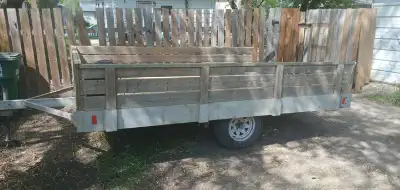 Reliable utility trailer. Missing ramp but can be rebuilt, if it was still attached I would've asked...