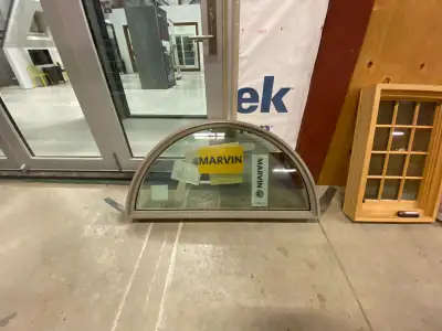 (A11) FIXED ROUND TOP WINDOW - ALUM CLAD EXT  PINE INT -, View more