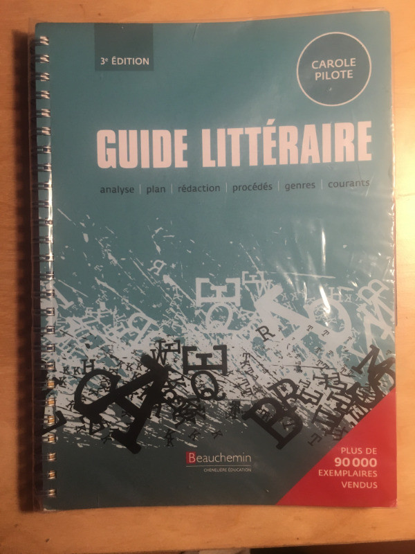 Guide Littéraire, 3e édition, Carole Pilote dans Manuels  à Longueuil/Rive Sud