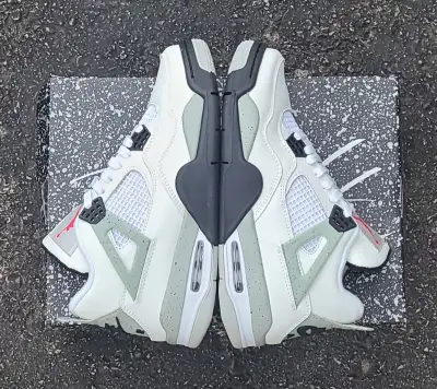 Jordan Retro 4 White cement shoe Basketball Shoes, View more