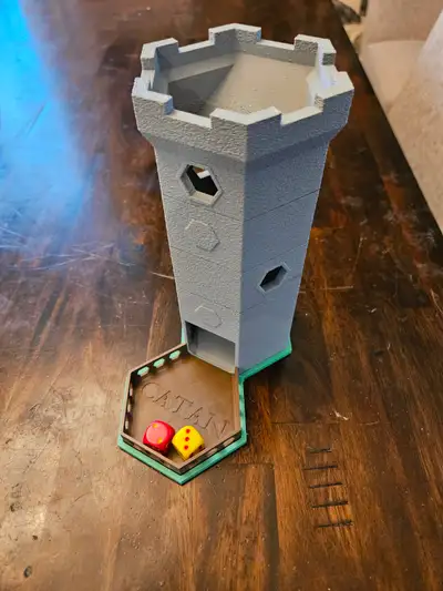 3d Printed Dice Tower, settlers, View more