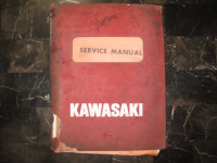 Kawasaki Motorcycle SM-1 Service Manual - $25.00 obo
