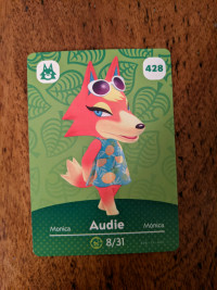 Animal Crossing Amiibo card series 5 Audie
