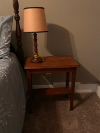 Small wooden side table  21 x 13 x 24