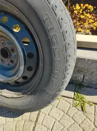Winter tires on steel rims 