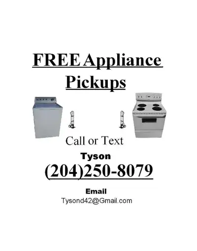 FREE APPLIANCE PICKUPS!!!, View more