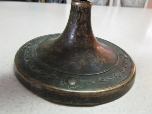 20th century , bronze , middle east vanity mirror 9" please read63005665832195124