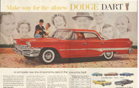 Extra large vintage 1959 two-page ad for 1960 Dodge Dart