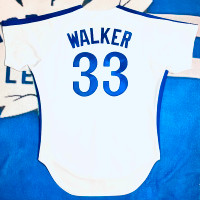 Sz44 (48) Rawlings Authentic 1980's Larry Walker Expos TI Jersey