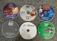 Classic Disney and Pixar DVDs