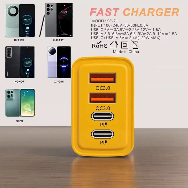 120W Fast Charger with USB-C/Lightning cable in General Electronics in Oshawa / Durham Region - Image 5