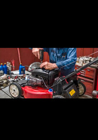 Mobile  on snowblower lawnmowers tune up, change the oil, sparks