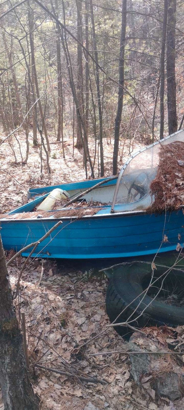 14 ft Boat and motor for sale 500$ or 4k HDR 10 tv no trailer in Powerboats & Motorboats in Sudbury