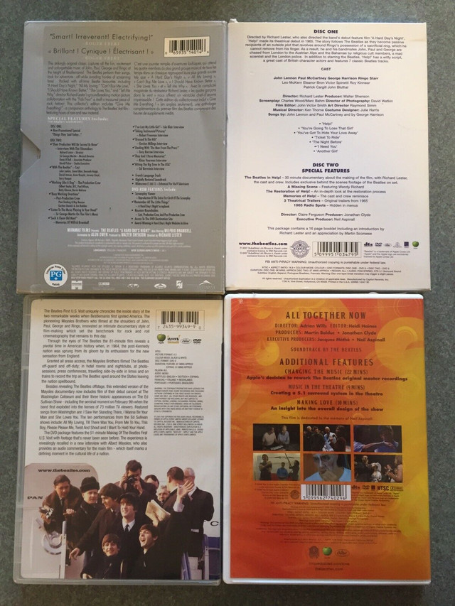 Music DVDs EUC The Beatles Hard Days Night Help First US Love in CDs, DVDs & Blu-ray in Calgary - Image 2