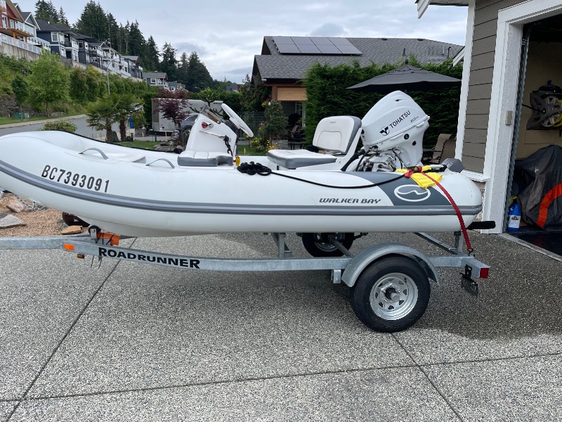 2020 WalkerBay 11’ Boat & Trailer, 2022 Road Runner 1,200LB Boat