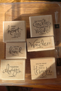 Stampin' Up Rubber Stamp Set - Whimsical Words