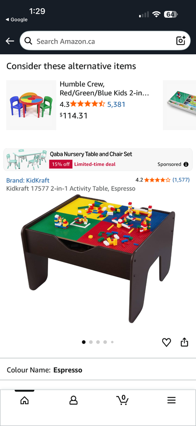 KIDKRAFT 2-in1 Activity Table- SEE DESCPRIPTION, View more
