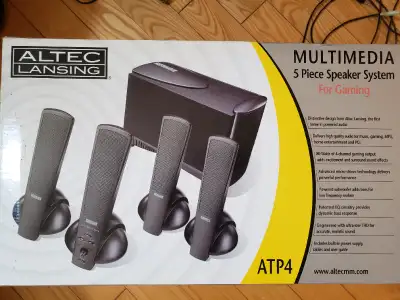 Altec Lansing Computer Gaming System Subwoofer Surround Speakers, View more