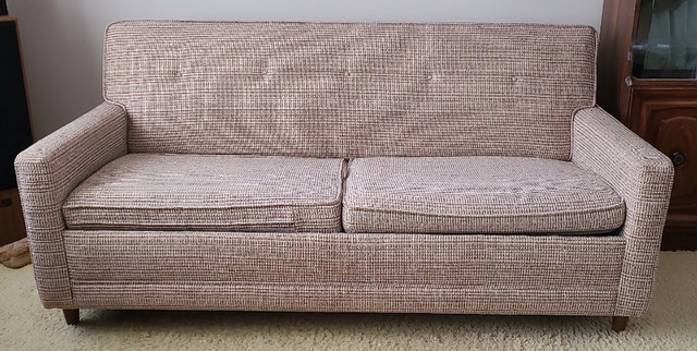 Older Hide-a-Bed (Simmons), slipcover and pillows in Couches & Futons in Strathcona County