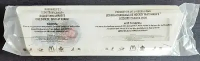 Présentoir pour mini chandails de hockey NHL Mcdonald's 2006, View more