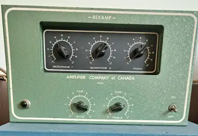 Vintage Amplifier Company of Canada, REX AMP.....All Tube, Two Separate Channels...Two Inputs and 4,...