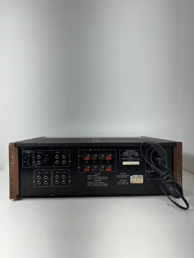 Pioneer SA 7800 Stereo Integrated Amplifier serviced Oct 17 2025 in Stereo Systems & Home Theatre in Mississauga / Peel Region - Image 9