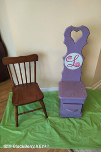 2 CHILDREN"s CHAIRS  $25 in TOTAL