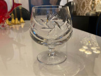 Grosse coupe ballon à cognac en cristal pinwheel