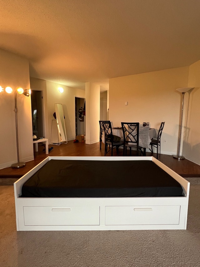 Ikea Brimnes Daybed w/ 2x twin mattresses Beds & Mattresses