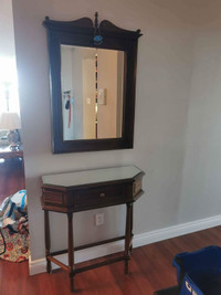 Entry way foyer cabinet and mirror - custom made