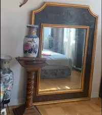 Huge mirror ( Brown in color with golden edges ) $250 ( 45 by 65