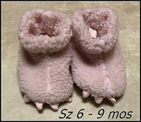 Pink Baby Slippers  $2