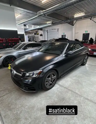 For sale 2019 c300 convertible in excellent condition. Just wrapped satin black, car is ready to go....