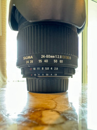 Sigma 24-60 mm 1:2.8 Full frame lens 