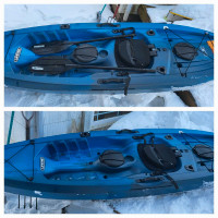 Lifetime Tamarack 10' Angler kayak with paddle