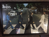 Vintage Beatles Abbey Road poster(framed)