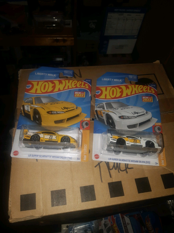 Liberty Walk Nissan Silvia Hot Wheels lot of 2 on American Cards in Toys & Games in Guelph