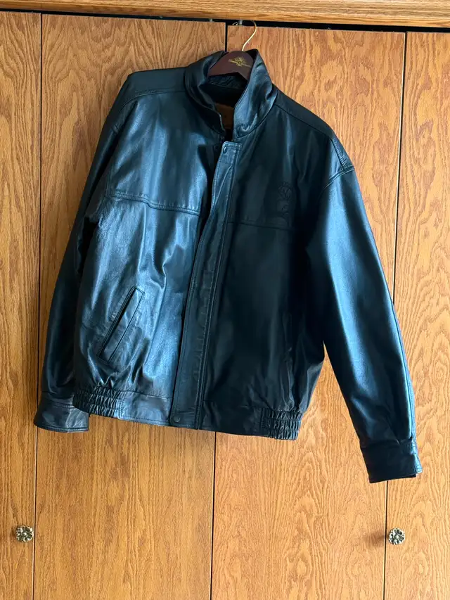 Men’s Leather Bomber Jacket in Men's in Lethbridge - Image 5