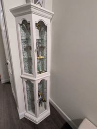 White cabinet about 6ft tall