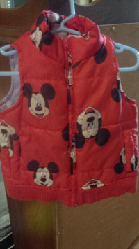 Mickey Mouse Fall Vest, size 18 months