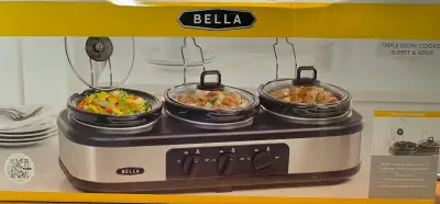 Bella Triple Slow Cooker, View more