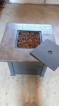 Patio fire table