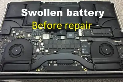 Replace MacBook Pro / Air Windows Laptops Swollen Failed Battery, View more