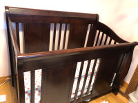 Baby crib, dressers and nightstand 