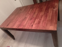 Sturdy, solid wood dining table