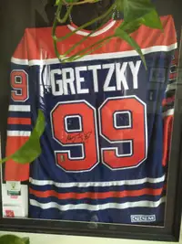 Signed Gretzky Oilers Jersey for Sale COA