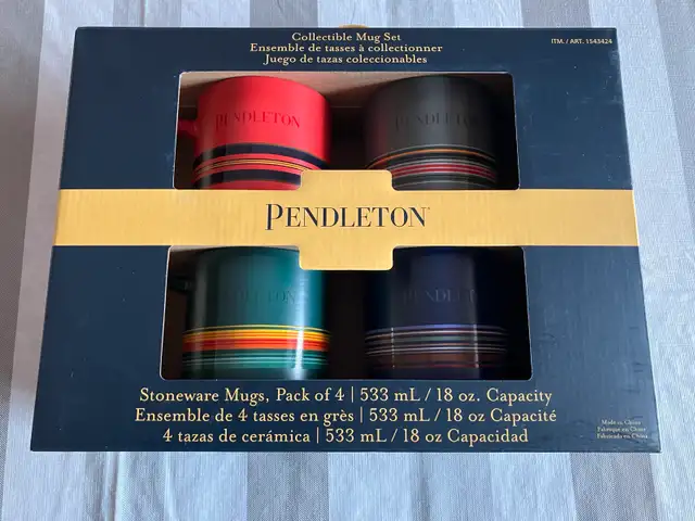 Set of 4 Pendleton Stoneware Mugs, National Park Collection, NOB in Kitchen & Dining Wares in City of Montréal - Image 5