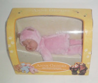 Anne Geddes Sleeping Pink 9 inch Baby Bear NIB