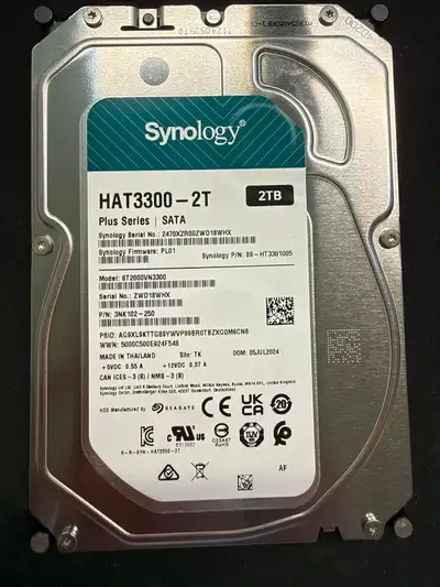 Disque dur pour NAS Synology 2 To NEUF!, View more