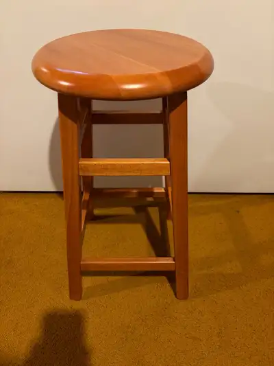 SOLID WOODEN ROTATING STOOL 23”, View more